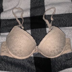 Aerie Padded Bra with Lace Detail